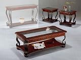Review Coaster Furniture 4722 / 3 Piece Occasional Table Set in Cherry Finish By Coaster Furniture
