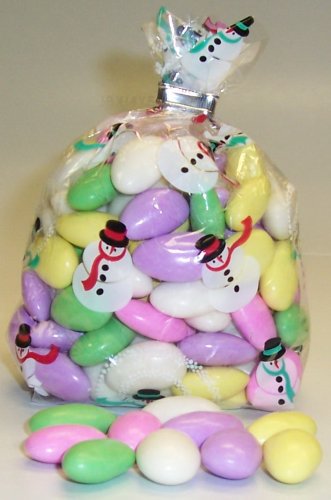 Scott's Cakes Chocolate Jordan Almonds 1 Pound Snowman Bag by Almond Pound Cake