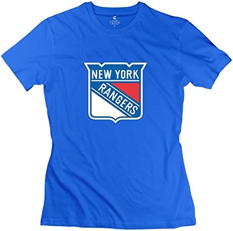 Woman New York Rangers Custom Retro RoyalBlue T-Shirt By Mjensen