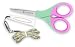 Westcott Blooms 5-Inch Titanium Detail Scissor with Lanyard and Cover, Green/Pink (14193)