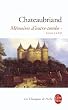 M�moires d'outre-tombe, tome 1 : Livres I � XII