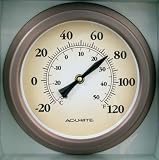 Outdoor Living : Chaney Instrument 8-Inch Copper Porthole Thermometer