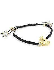 Blee Inara Black Macramé Adjustable Elephant Bracelet