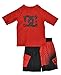 DC Shoes Co Little Boys' Crew-Neck Rashguard and Printed Boardshort Two-Piece Set