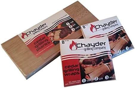 Grilling Super Pack Set of Cedar Grilling Planks PLUS 2 sets of 8 Cedar Wraps including Twine AWESOME GRILLERS GIFT SET - Free Shipping