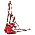 Dudelsack im Royal Stewart Tartan incl deutscher Spielanleitung NEU