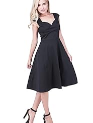 Cotton/Spandex Full-Skirt Vintage Evening Dress/Prom Dress/Wedding Party Dress 