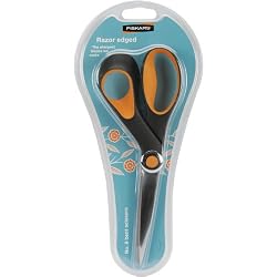 Fiskars 8-Inch Razor-Edge Softgrip Bent Scissors