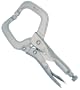6 Pack Crescent CR-C6CCV 6" Locking C-Clamp Pliers with Regular Tips