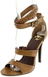 Miss Me Women’s Glamour-6 Ankle-Strap Sandal,Taupe,7 M US