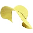 UPF 50 Sun Beach Hat Floppy Ribbon Med Brim Natural Large