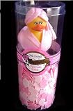 Pink Robe Rubber Ducky Bath Confetti Gift Set