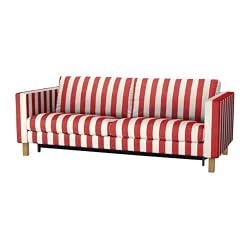 Low price IKEA Karlstad Sofa Bed Cover - Rannebo Red White