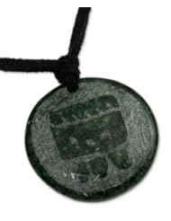 Jade pendant necklace, Ix, Maya Femininity - Handcrafted Jade Pendant Necklace
