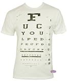 Junk Food Eye Chart T-Shirt (Electric White)