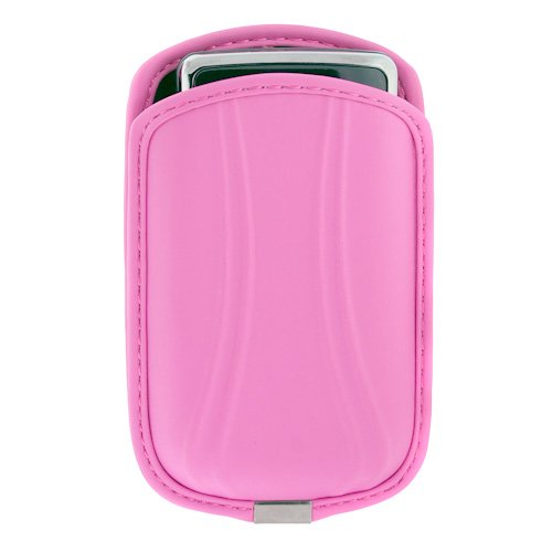 GTMax Pink Universal Large Eva Pouch Case with Belt Clip for AT&T Blackberry Torch 9800