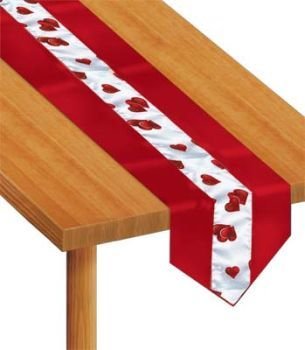 Valentine Hearts Table Runner