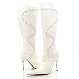 Michael Antonio Aidoo Knee-High Boots 7 White