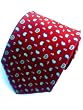 100% Silk Red Tie with Paisly Pattern