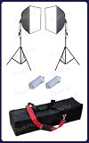 StudioHut 600W 5400K Quick Folding Softbox Continuous Lighting Stand kit with carry case