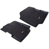 Rugged Ridge All-Terrain 12920.21 Black Front Row Floor Liner For Select Jeep CJ5, CJ7, Scrambler and Wrangler Models