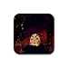 Lady with Hat and Feather by Gustav Klimt Square Coasters - Set of 4