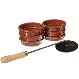 Set Crème Brulée 6 Personnes : 6 ramequins et un Fer Brunisseur