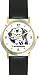 Dalmatian (SC) Dog - WATCHBUDDY&reg; CLASSIC DELUXE TWO-TONE THEME WATCH - Arabic Numbers-Black Leather Strap-Size-Large ( Men's Size or Jumbo Women's Size )