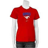 Nike SMU Mustangs Ladies Red Team Logo T-shirt