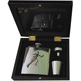 Review Sterling & Classic  / Rugby Player 6oz Stainless Steel Hip Flask - Gift Set