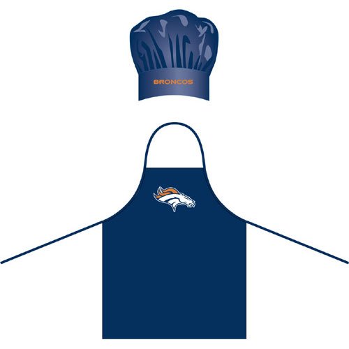 NFL Denver Broncos Chef Hat and Apron Set