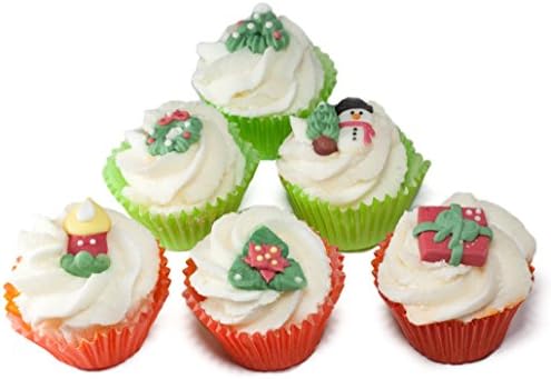 French Soap, 24 Pack of Mini Cupcake Bath Bombs, Hand Made, Paraben Free, Shea Butter Base, Chocolate Hazelnut Praline Topping