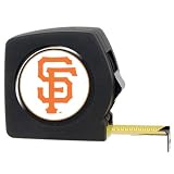 MLB New York Giants 25' Black Tape Measure