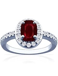 Platinum Cushion Cut Ruby Ring With Sidestones (GIA Certificate)