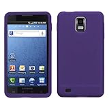 Solid Dark Purple Silicone Skin Gel Cover Case For Samsung Infuse 4G