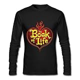 QMY Men's Book Of Life Logo Long Sleeve T-shirts Size S