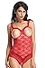 Amoretu Womens Lingerie Sheer Cupless Teddy Crotchless Lace Bodysuits