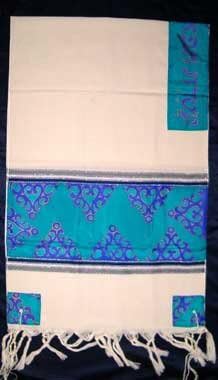 Reffael Modren Design Tallit Prayer Shawl + Matching Bag and Kipa