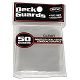 1 (One) Pack of BCW Deck Guard - Clear Sleeves (Pack of 50) Standard Size Deck Protectors - Ideal for CCGs and TCGs Card Games