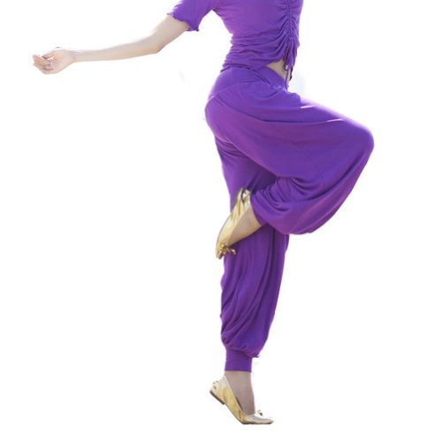 GOGO TEAM Womens Yoga Herem Pants Belly Dance Fitness Workout Pants