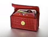 Card Cubby Red Croco