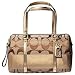Coach Hamptons Signature Stripe Bag Satchel Purse Tote 12976 Gold