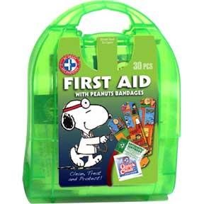 Be Smart Get Prepared Total Resources International Peanuts or Snoopy Kids First Aid Kit (30 Pieces)