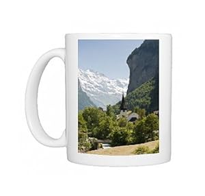 Jungfrau massif above Lauterbrunnen, Jungfrau Region, Switzerland, Europe Photo Mugs