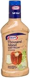 Kraft Thousand Island with Bacon Dressing, 16-Ounce Plastic Bottles (Pack of 6)