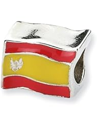 Sterling Silver Reflections Spanish Flag Bead