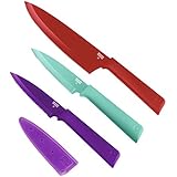 Kuhn Rikon Color Plus Culinary Set, Red/Teal/Purple