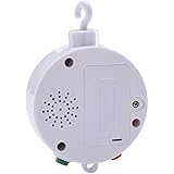 Mudder Baby Bedding Musical Mobile Plays/ Baby Crib Mobile Music Box 35 Tunes Without Arm (White)