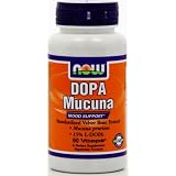 NOW Foods Dopa Mucuna Mood Support 15% L-Dopa, 400mg, 90 Vcaps ~ Now Foods