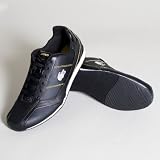 Radium M Spm Leather Mens Shoes By Lacoste Footwear In Black/White Mens Shoes By Lacoste Footwear